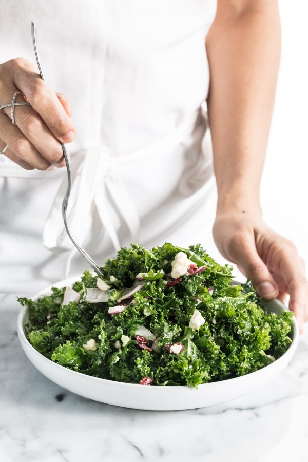 Kale cranberry feta salad | Eat Good 4 Life