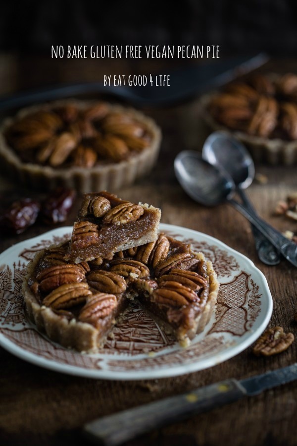 No bake gluten free vegan pecan pie | Eat Good 4 Life