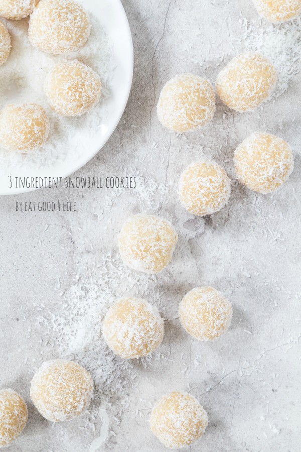 Almond coconut snowball cookies | Eat Good 4 Life