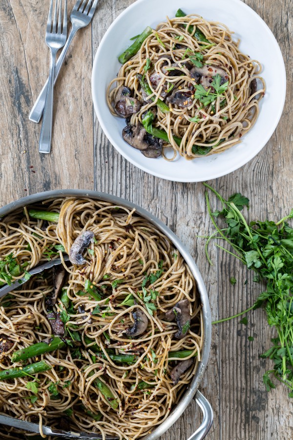 Mushroom asparagus marsala pasta | Eat Good 4 Life