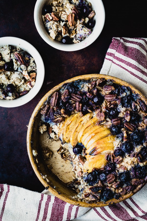 Vegan blueberry apple baked oatmeal | Eat Good 4 Life