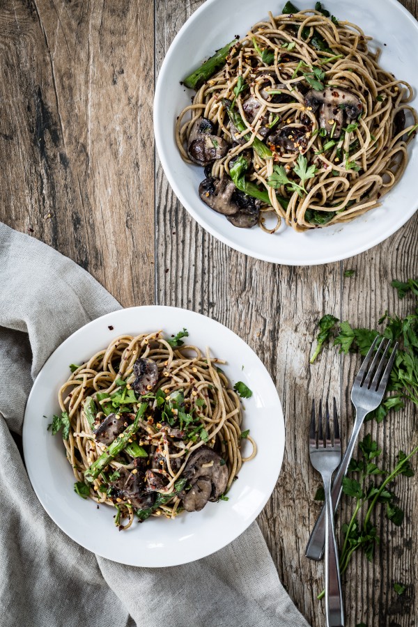 Mushroom asparagus marsala pasta | Eat Good 4 Life