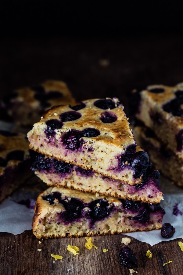 Lemon Blueberry Ricotta Cake | Eat Good 4 Life