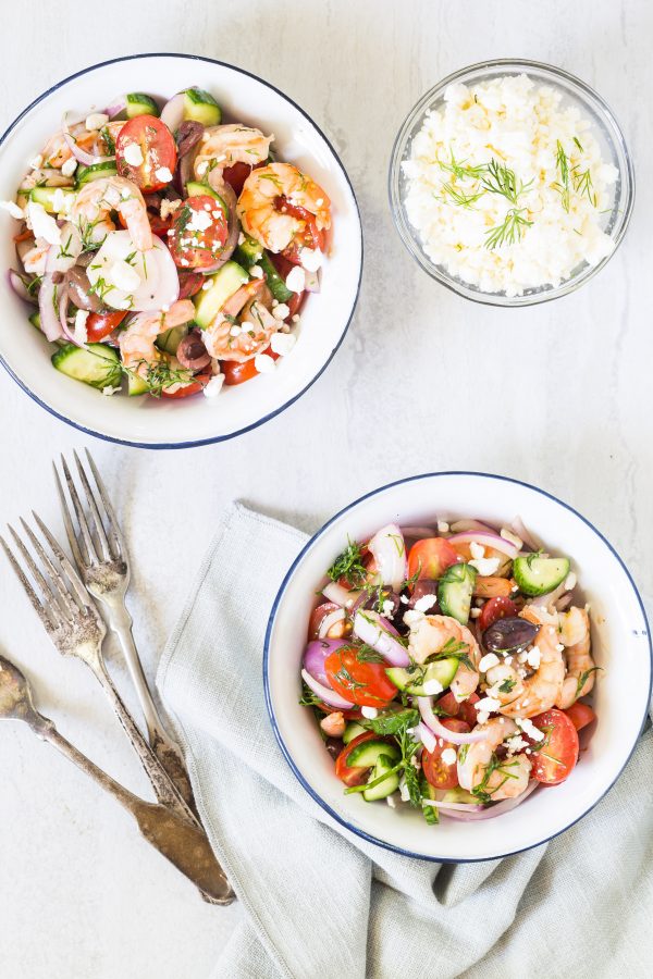 Shrimp Mediterranean salad | Eat Good 4 Life