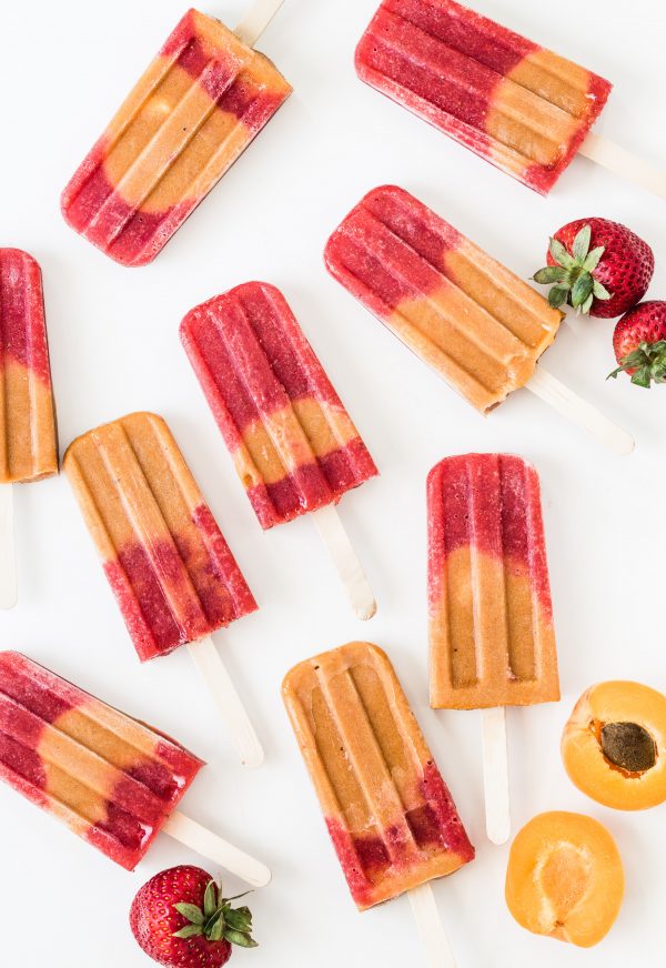 Strawberry apricot popsicles | Eat Good 4 Life