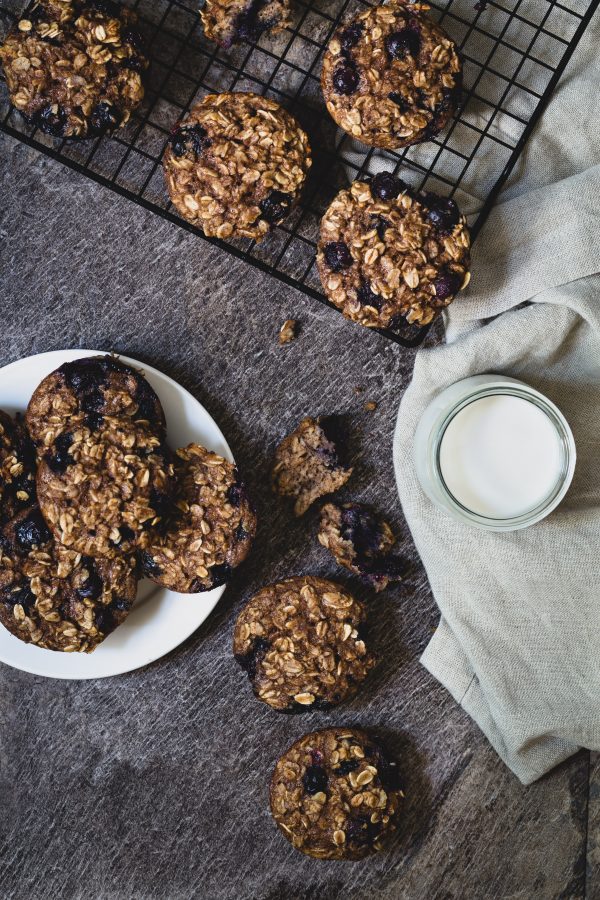 High protein baked blueberry cups | Eat Good 4 Life