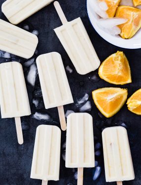 Vegan creamsicle popsicles | Eat Good 4 Life