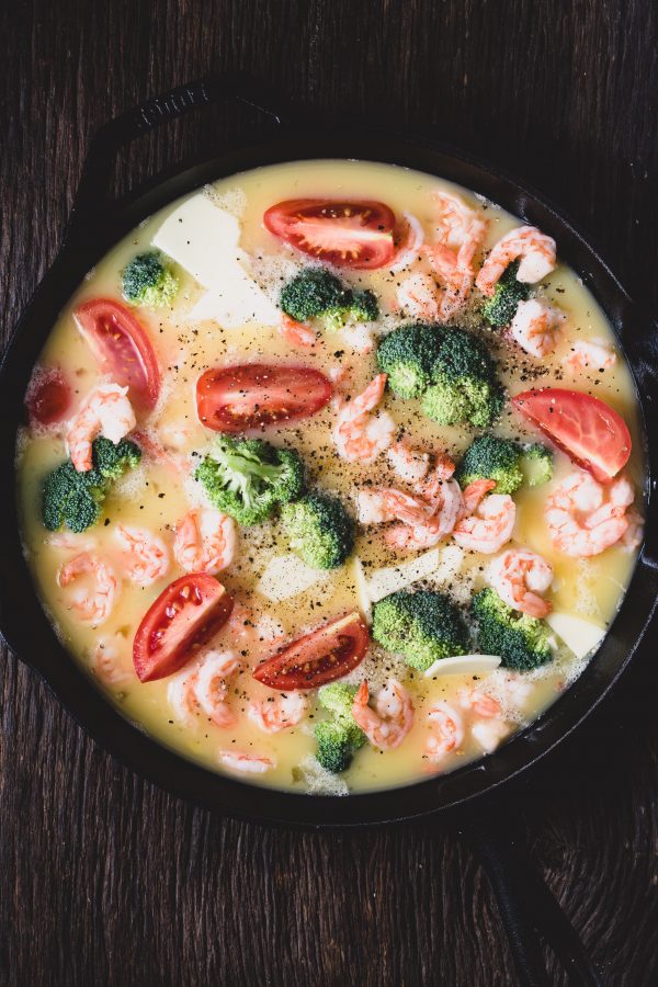 Shrimp broccoli frittata | Eat Good 4 Life