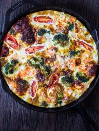 Shrimp broccoli frittata | Eat Good 4 Life