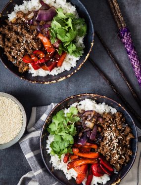 Asian Beef Rice Bowls | Eat Good 4 Life