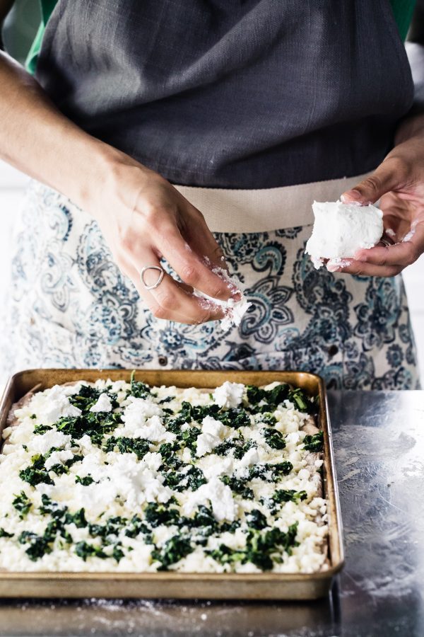 Whole wheat spinach goat cheese pizza | Eat Good 4 Life