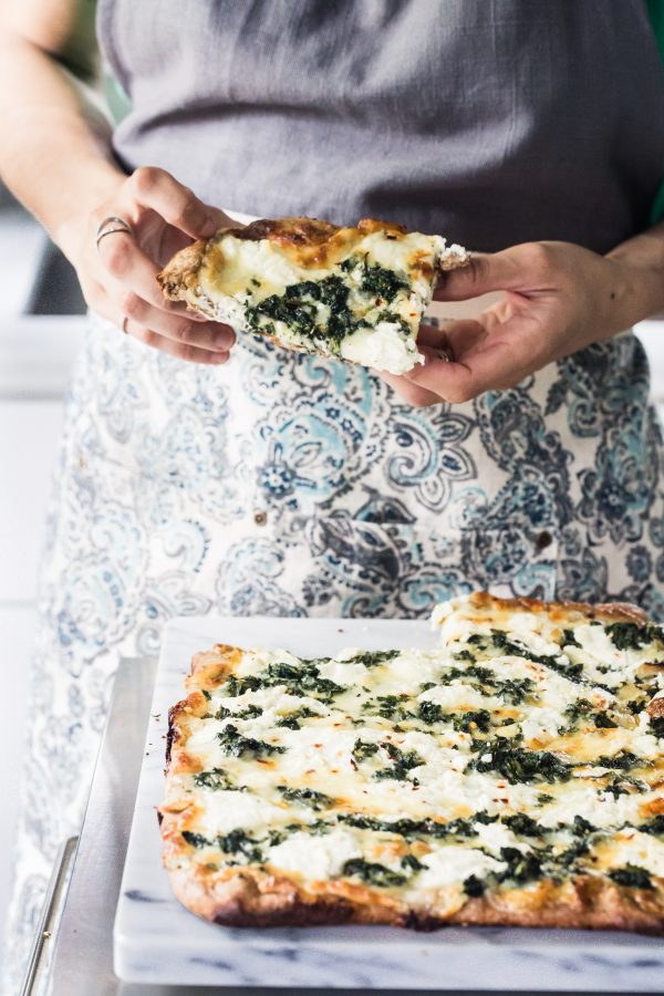Whole wheat spinach goat cheese pizza | Eat Good 4 Life