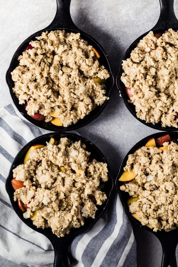 Maple bourbon peach crumble - Gluten free and vegan | Eat Good 4 Life