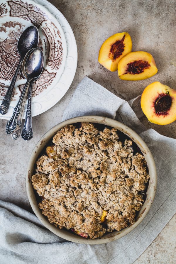 Blueberry peach crumble | Eat Good 4 Life