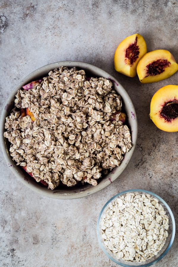 Blueberry peach crumble | Eat Good 4 Life