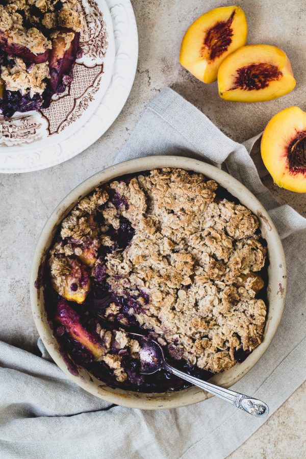 Blueberry peach crumble | Eat Good 4 Life