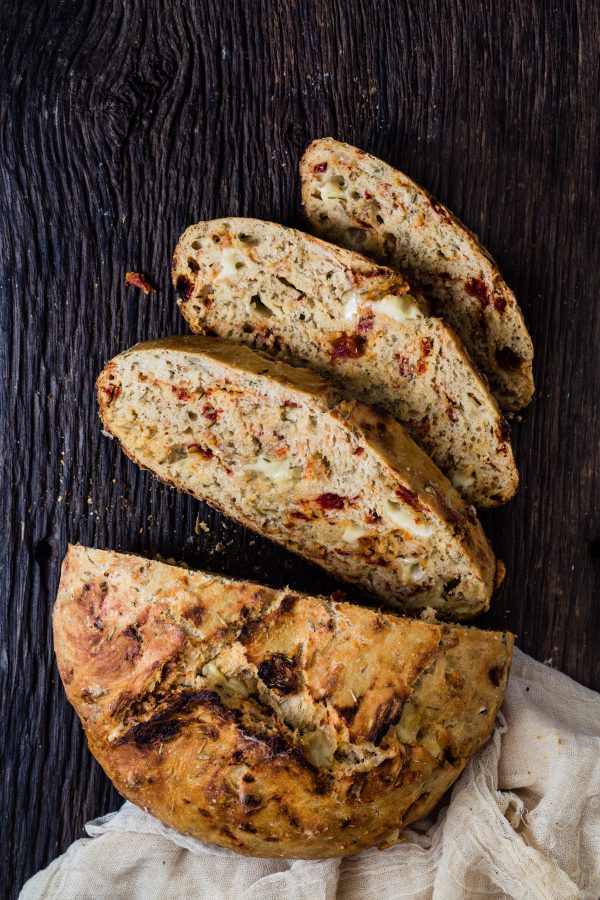 super easy asiago sun dried tomato bread | Eat Good 4 Life