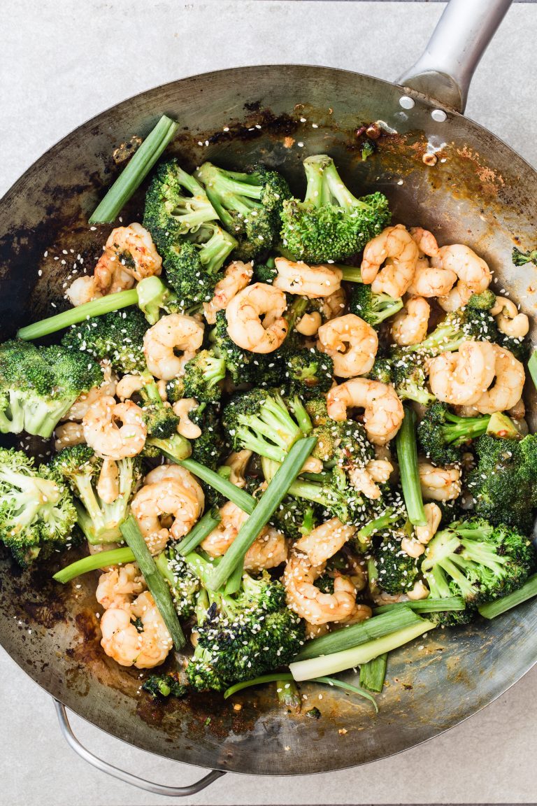 15 minutes Asian shrimp and broccoli Eat Good 4 Life