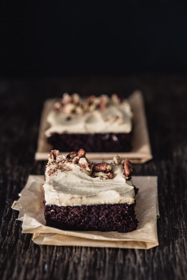 Black bean cake with coffee frosting | Eat Good 4 Life