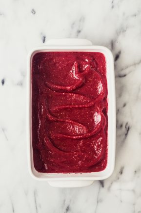 raspberry peach lemonade sorbet | Eat Good 4 Life