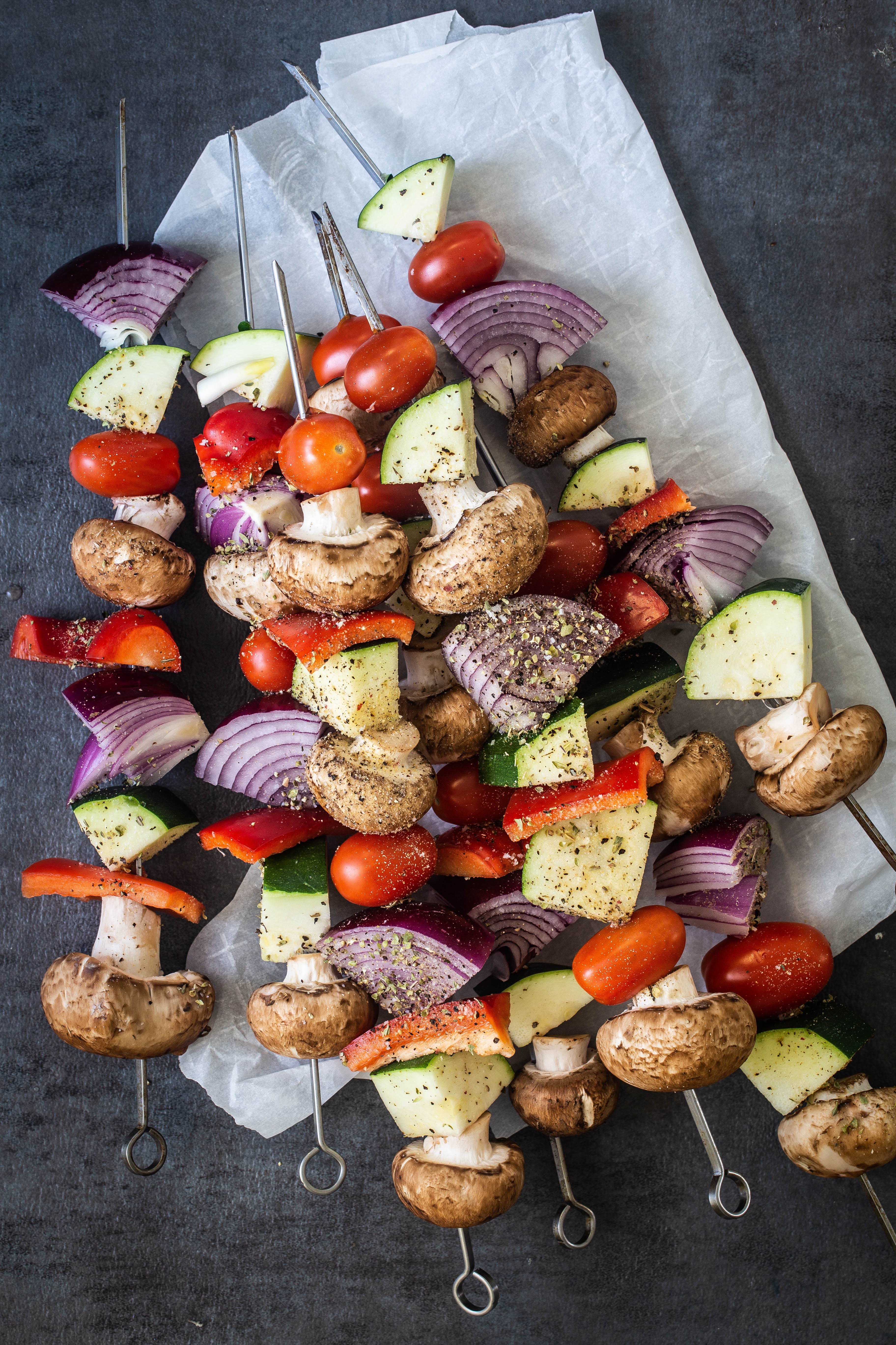 Grilled vegetables skewers Eat Good 4 Life