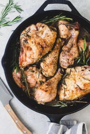 Pollo al horno con naranja y romero |  comer bien 4 vida