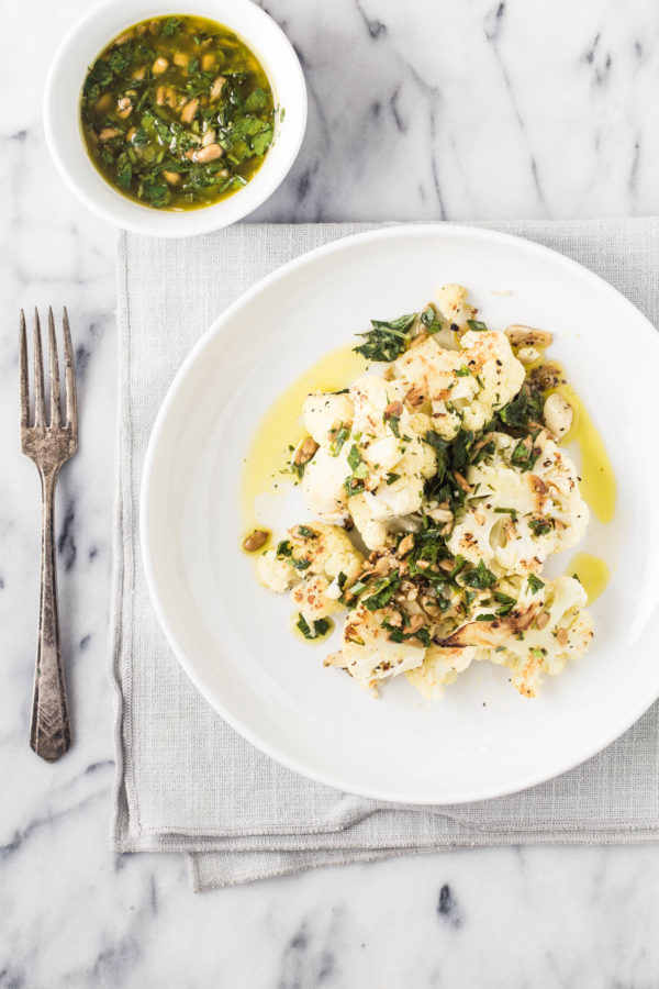 Roasted cauliflower with parsley and lemon | Eat Good 4 Life