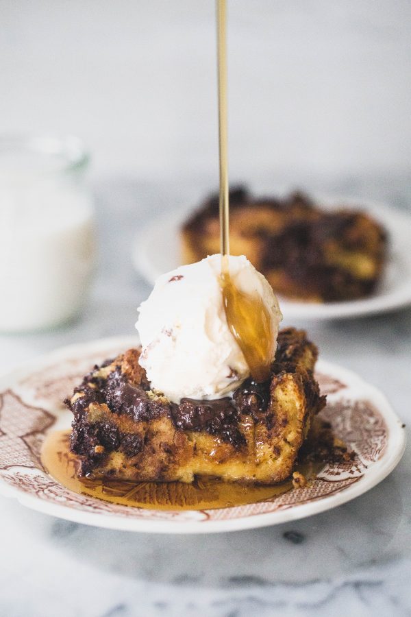 eat good 4 life | Dark chocolate orange bread pudding