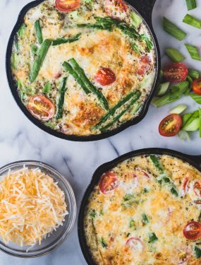 crustless Asparagus tomato quiche | Eat good 4 Life