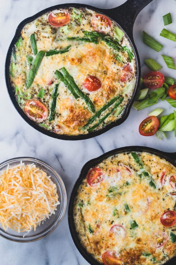 crustless Asparagus tomato quiche | Eat good 4 Life